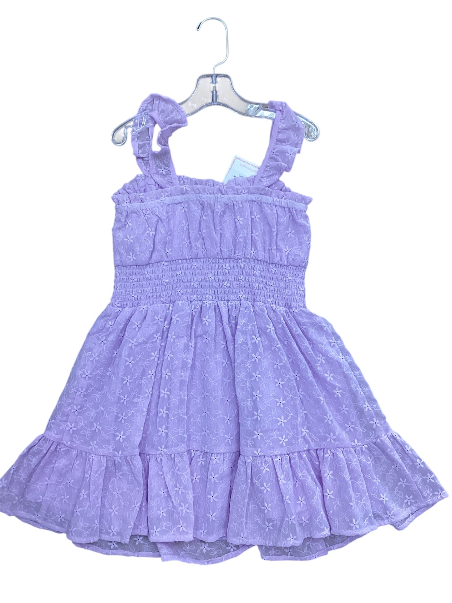 Lilac eyelet dress