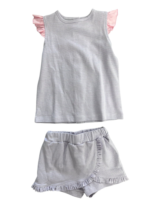 Striped skort set
