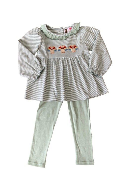 Turkey Ruffle pant set