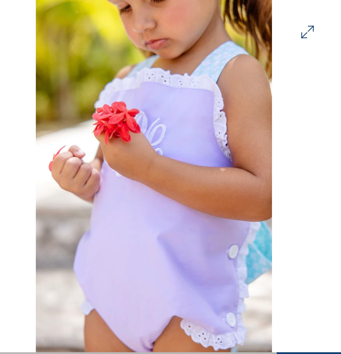 Launderdale lavender sunsuit