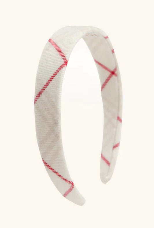 Hold Your Hair Headband Oak Plaid