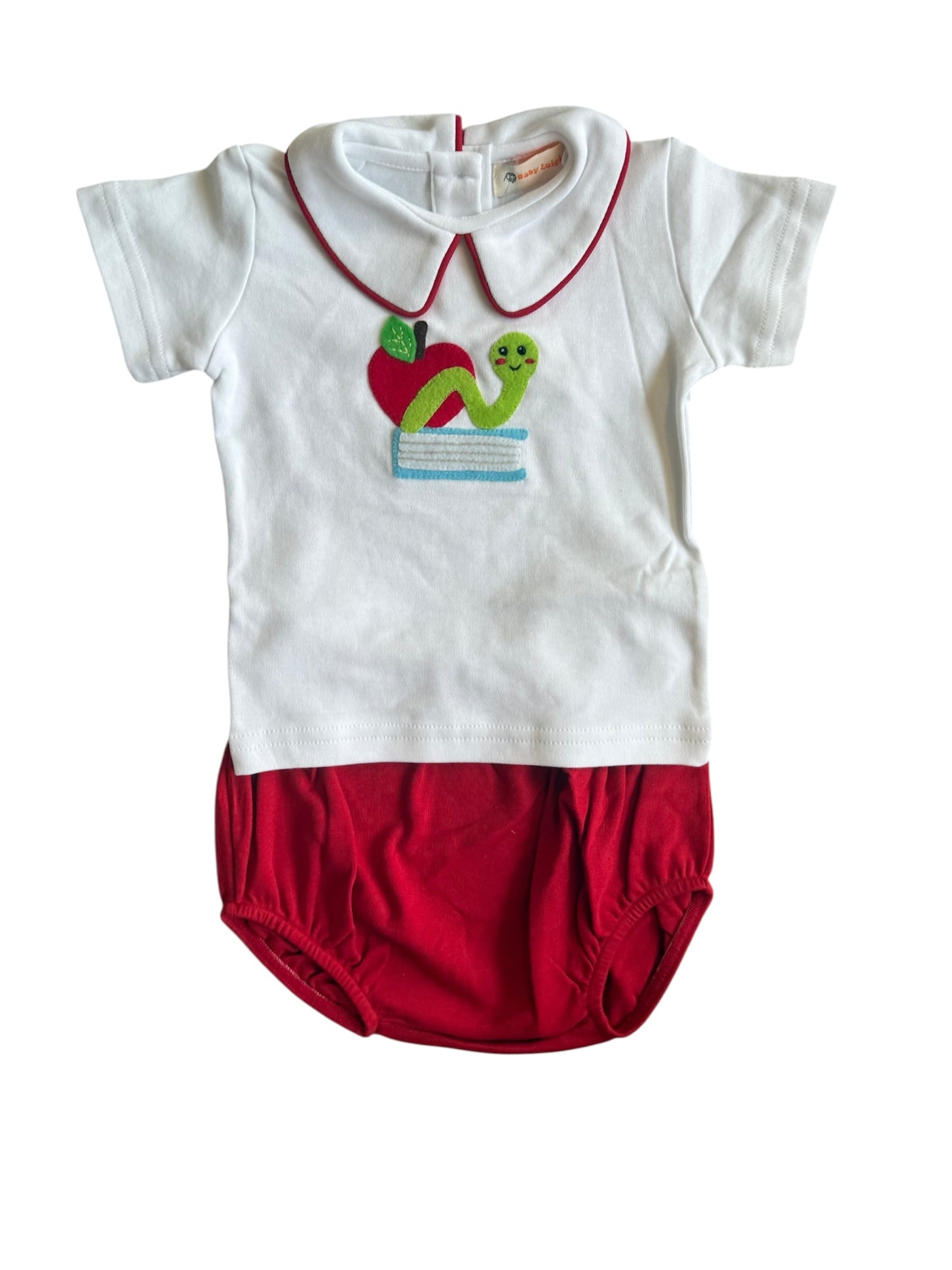 Boy short sleeve bookworm top