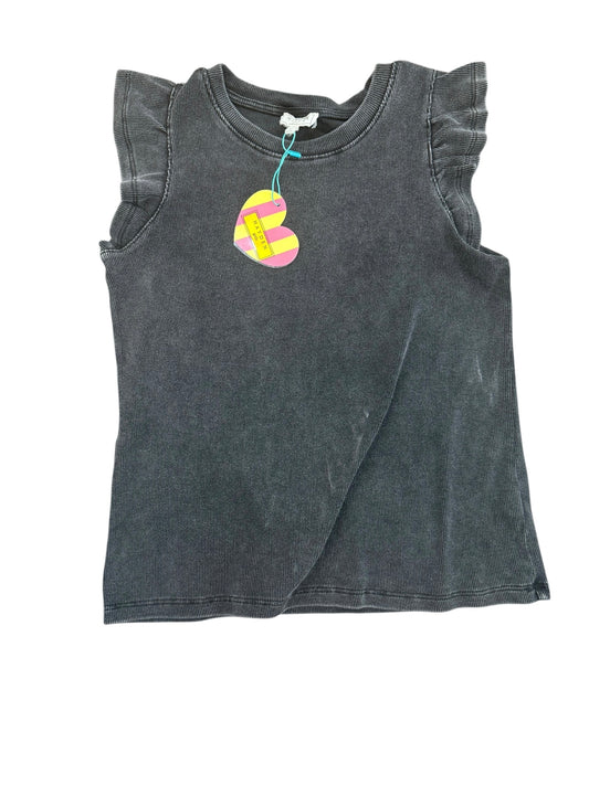 Heather black sleeveless top