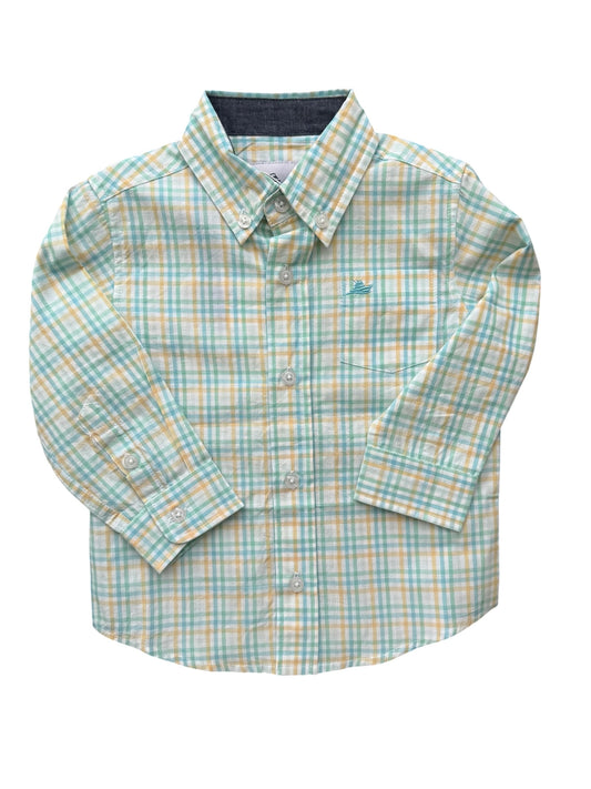 Yellow/Green/Blue plaid shirt