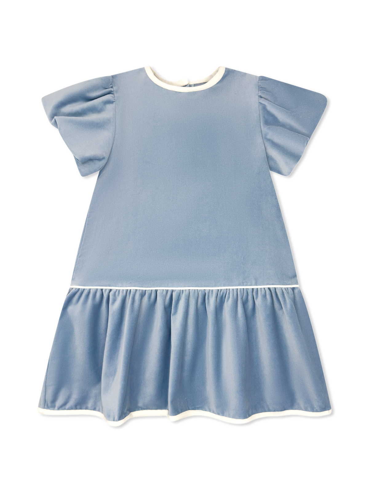 Harper Dress Blue Velvet Dress
