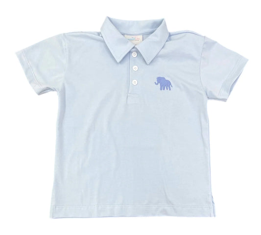 Light Blue Elephant Polo