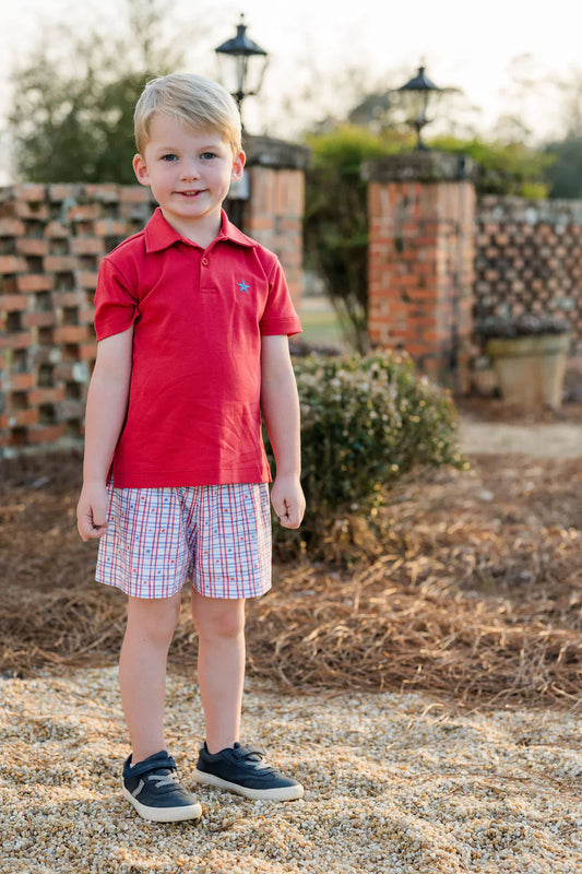 Red Patriotic Star Polo