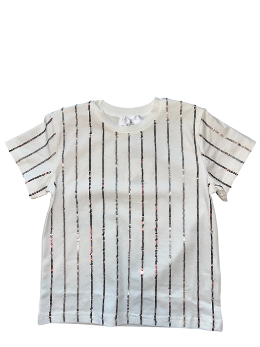 Maroon and Silver Striped Shirt