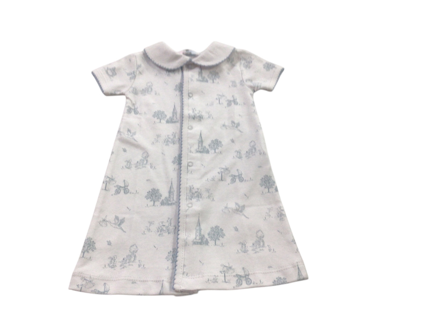 Blue baby toile gown
