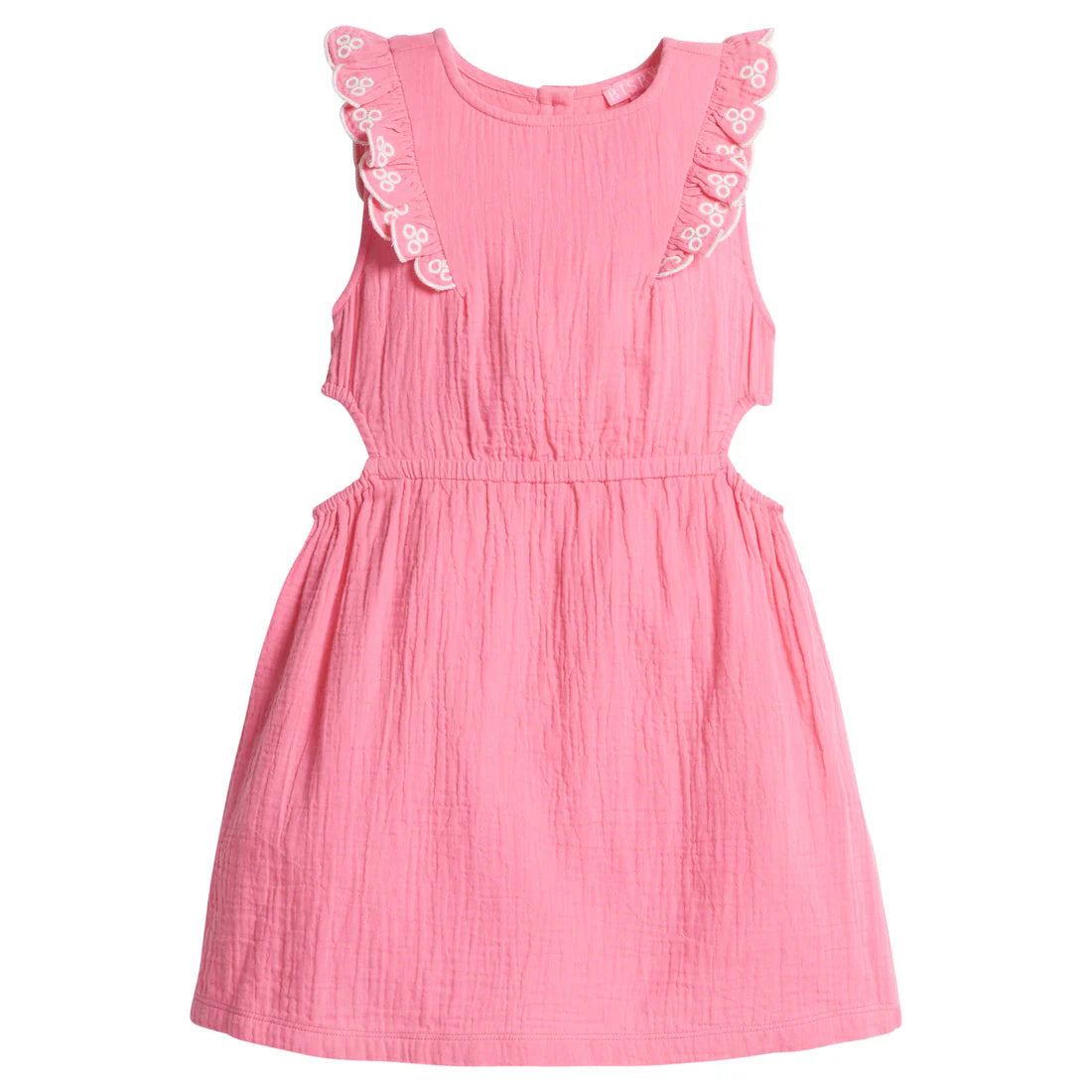 Hot pink cutout dress