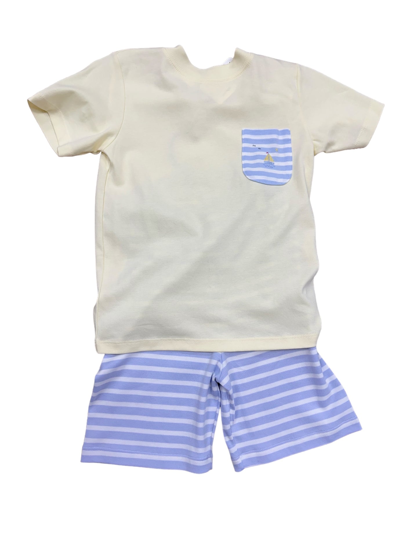 yellow sailboat tee