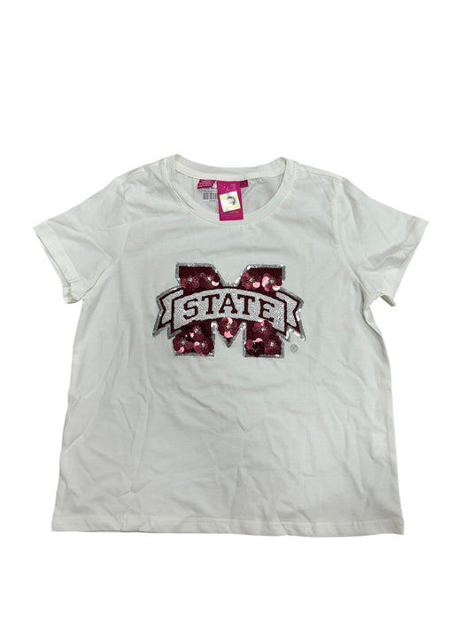 Queen state sequin flower tee