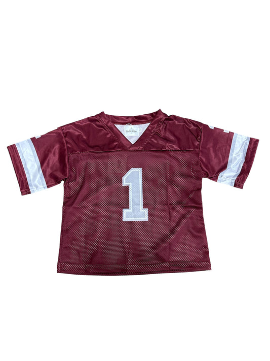 Maroon football jersey