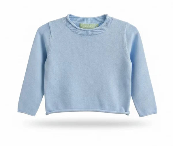 Baby blue roll neck