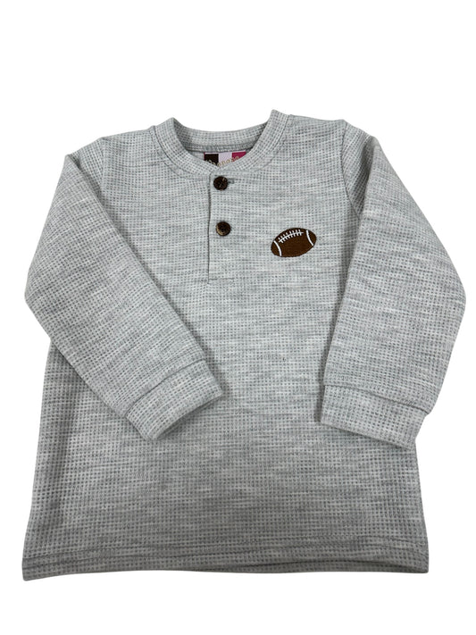 Boy henley shirt football