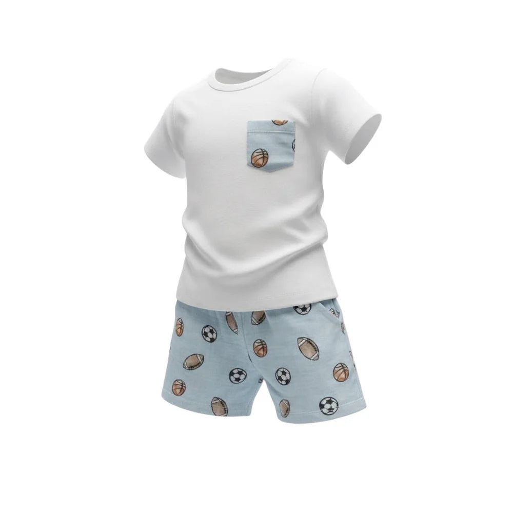 Sports boy short set