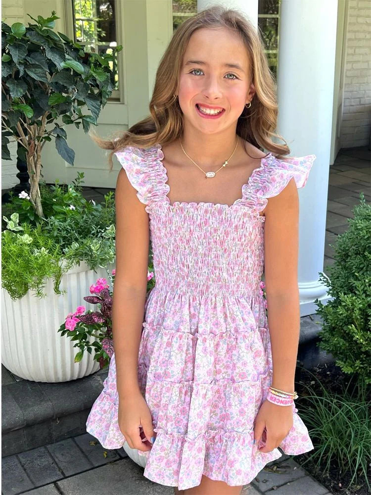 Charlotte Dress pink floral
