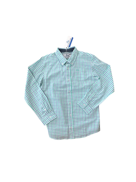 Long sleeve cascade/Blue dress shirt