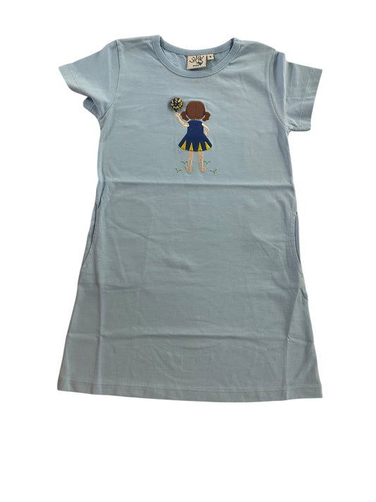 Powder Blue cheerleader dress