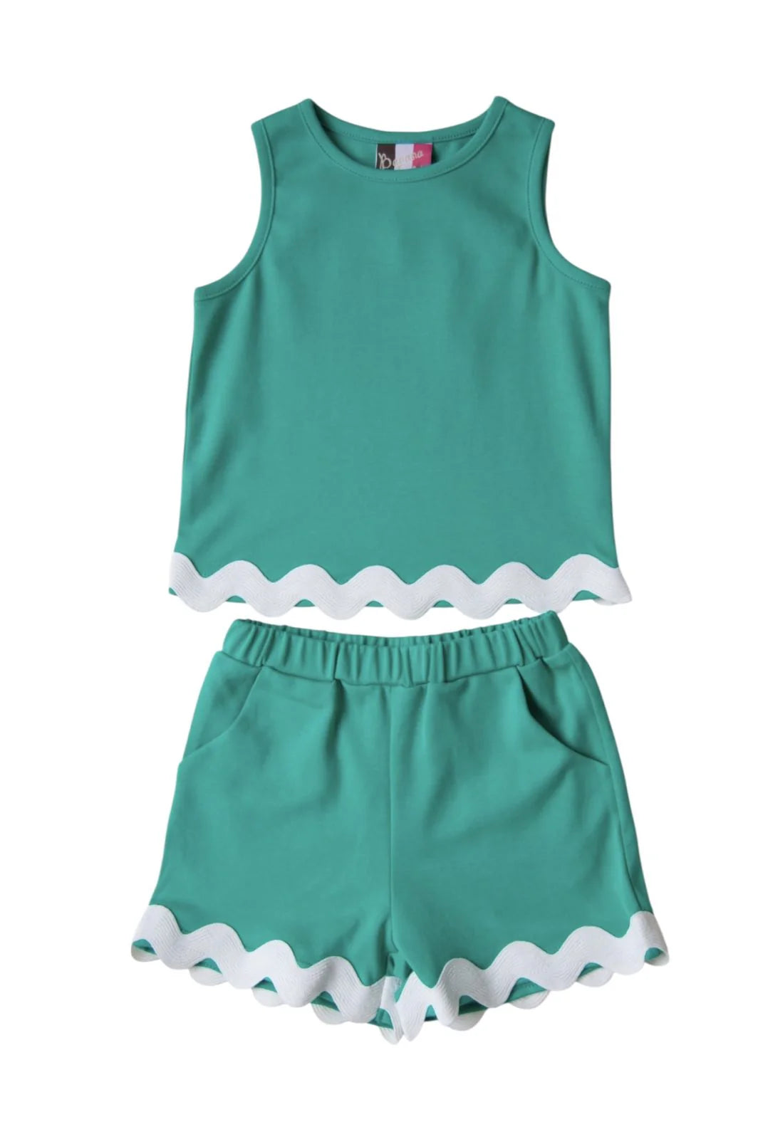 Green Abigail Short Set