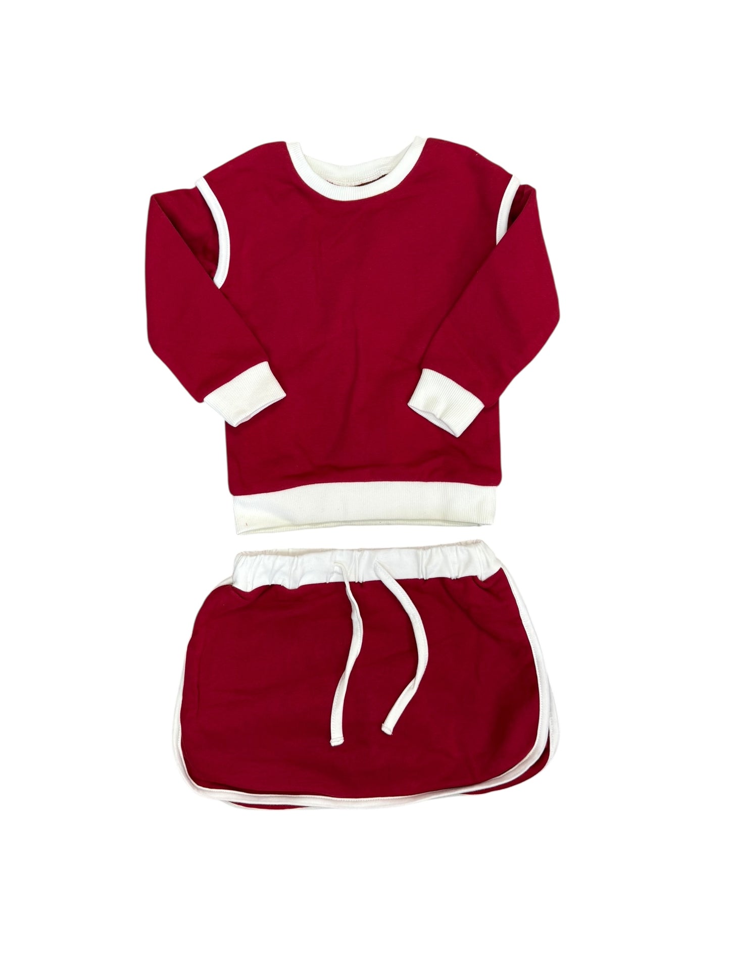 Deep Red Josie skort set