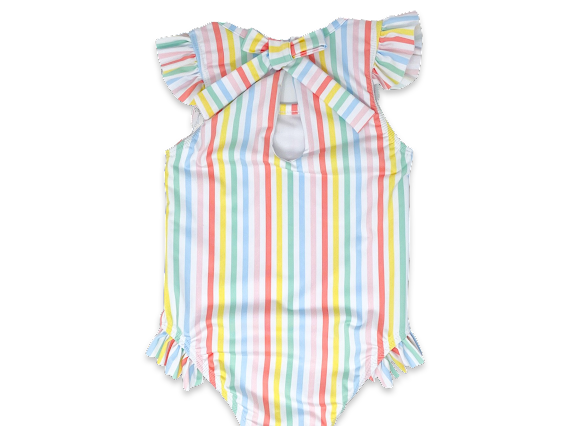 Rainbow stripes lottie swimsuit