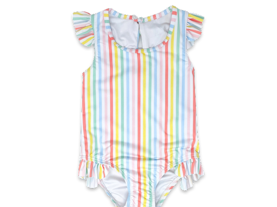 Rainbow stripes lottie swimsuit