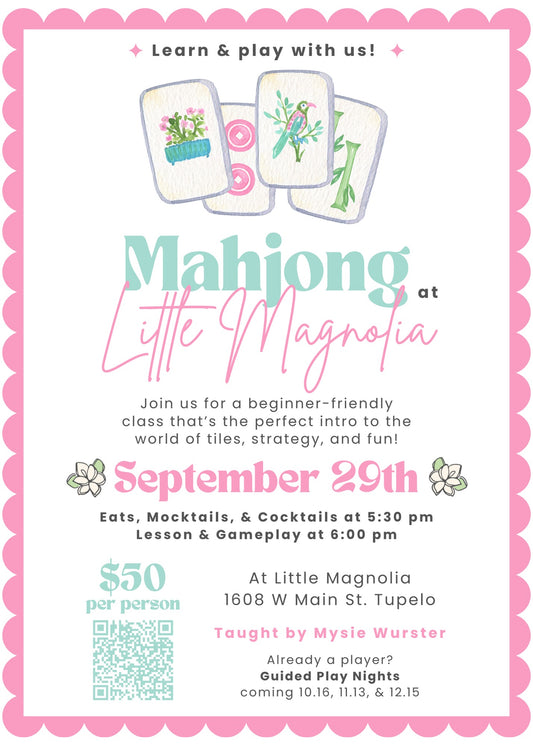 Mahjong Night September 29th