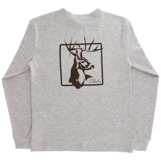 Deer on Oatmeal logo tee