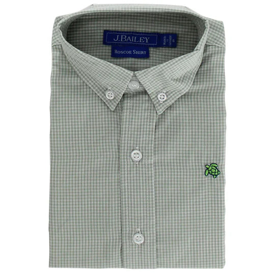 Celery Microcheck button down