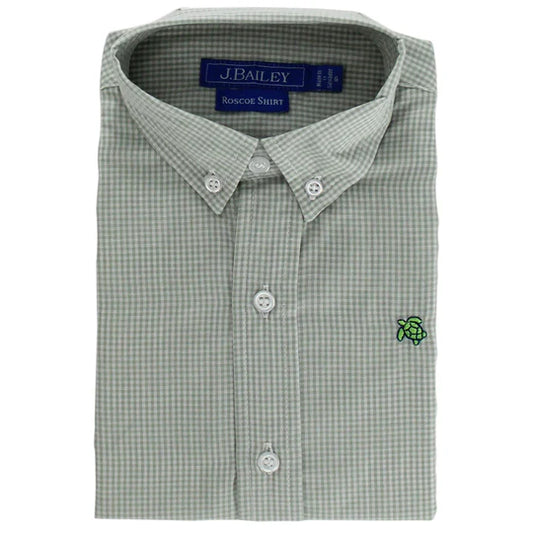 Celery Microcheck button down