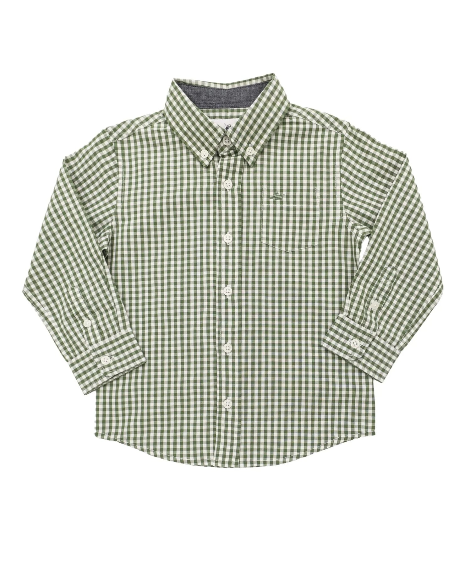 LS dress shirt- green