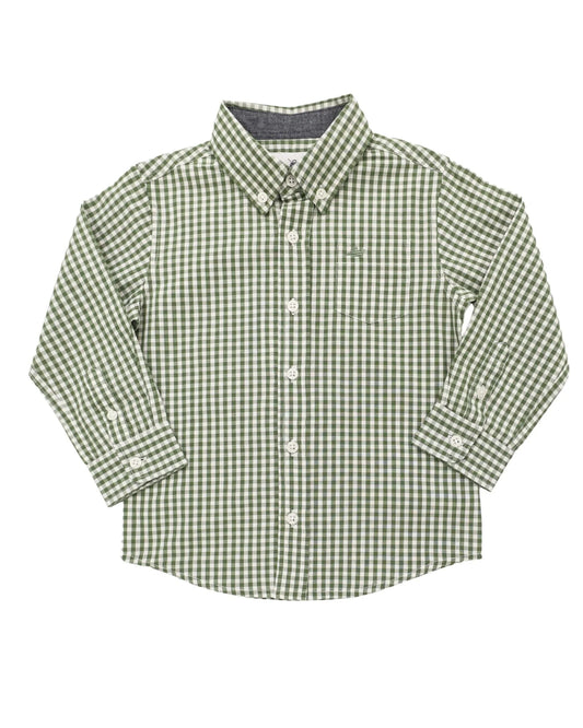 LS dress shirt- green
