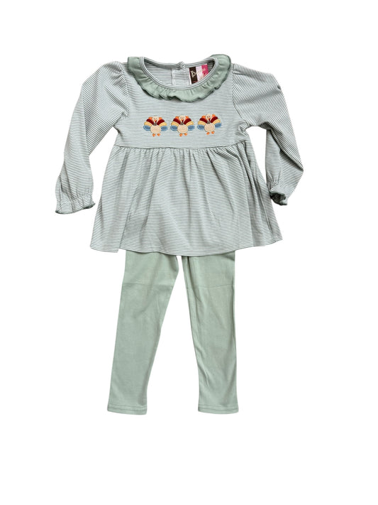 Turkey applique legging set