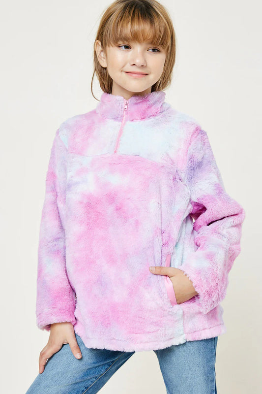 Pink tie dye sweatshirt