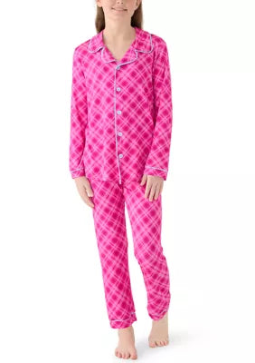 Pink plaid loungewear