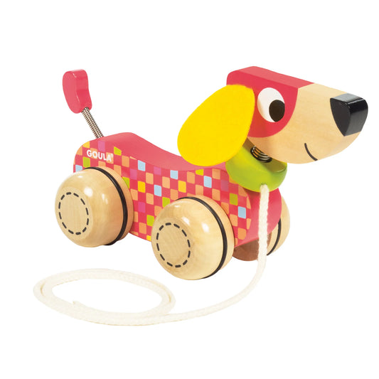 Pull along dog