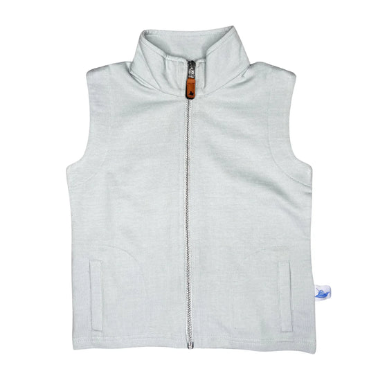 Knit Vest- pearl blue
