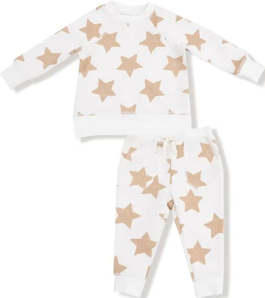 Stars Raglan Sweatshirt + Jogger Set
