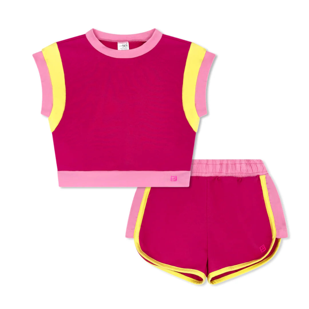 Ellie everyday set- strawberry pink, taffy pink, yellow