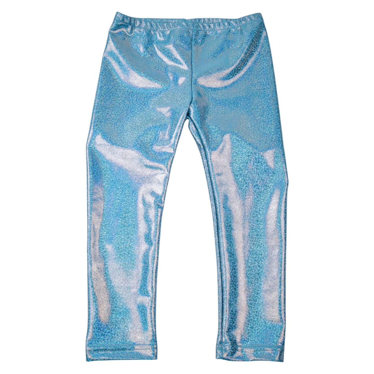 Aqua sparkly leggings