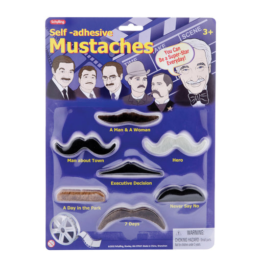 Mustaches-self adhesive