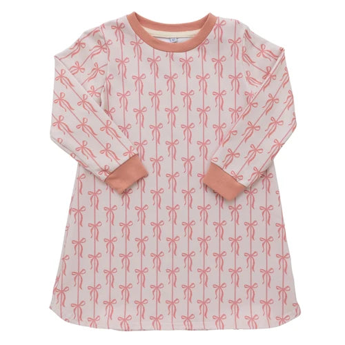 Sweatshirt dress- bows