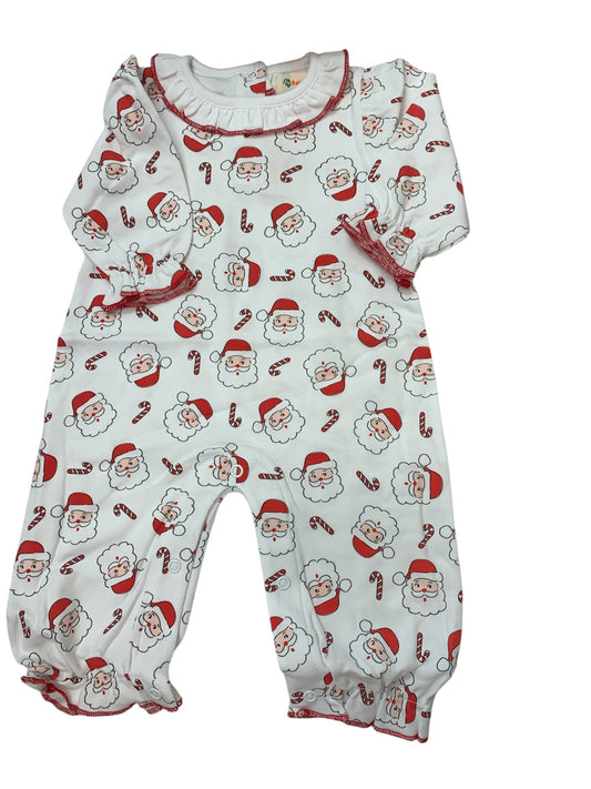 Ruffle Santa Head Romper