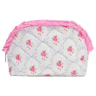 Ditsy floral oval cosmetic bag