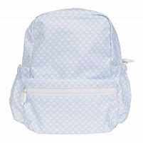 Blue gingham small backpack
