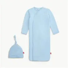 BABY BLUE GOWN + HAT SET