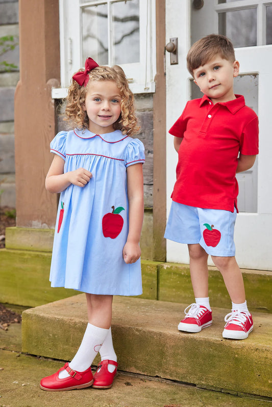 Apples Peter Pan Pocket Dress