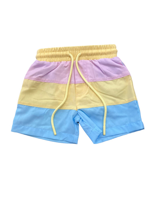 Boy stripe swim shorts