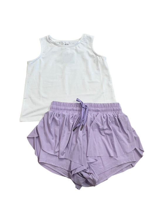 Lilac butterfly shorts